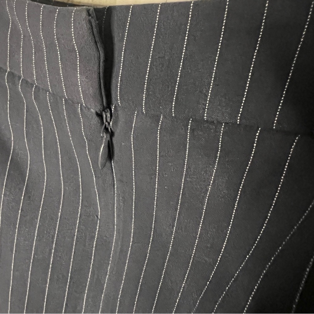 Jessica London Navy Blue Pinstripe Pencil Skirt Plus SZ 22 - Picture 6 of 6
